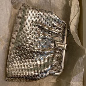 Vintage Whiting Davis Rhinestone Clasp Handbag